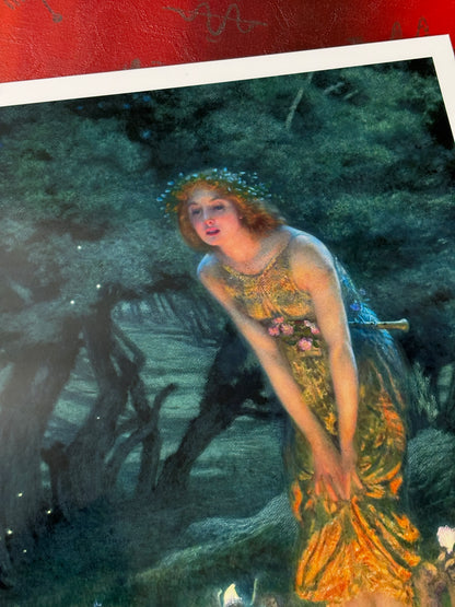 EDWARD ROBERT HUGHES - MIDSUMMER EVE - Symbios Design Rare Glossy Poster Print