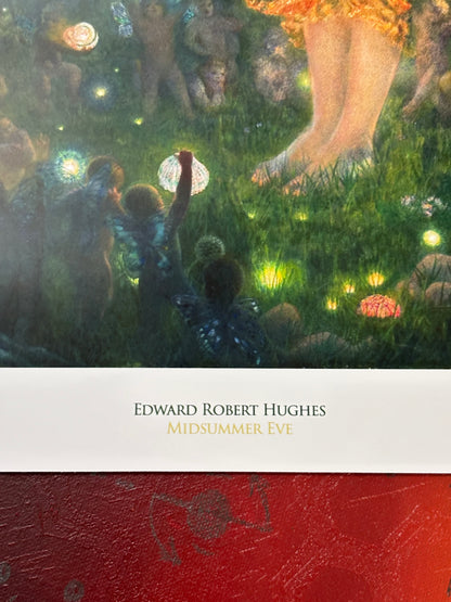 EDWARD ROBERT HUGHES - MIDSUMMER EVE - Symbios Design Rare Glossy Poster Print
