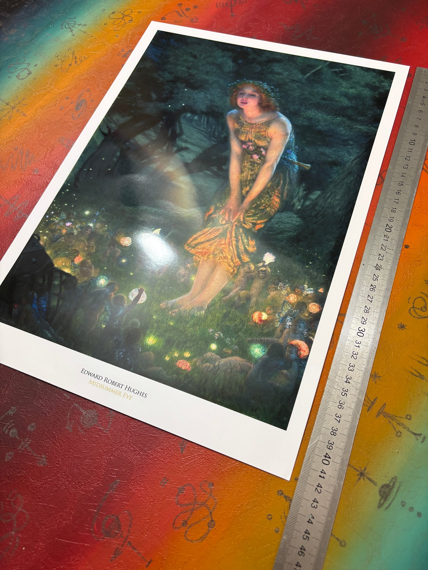 EDWARD ROBERT HUGHES - MIDSUMMER EVE - Symbios Design Rare Glossy Poster Print