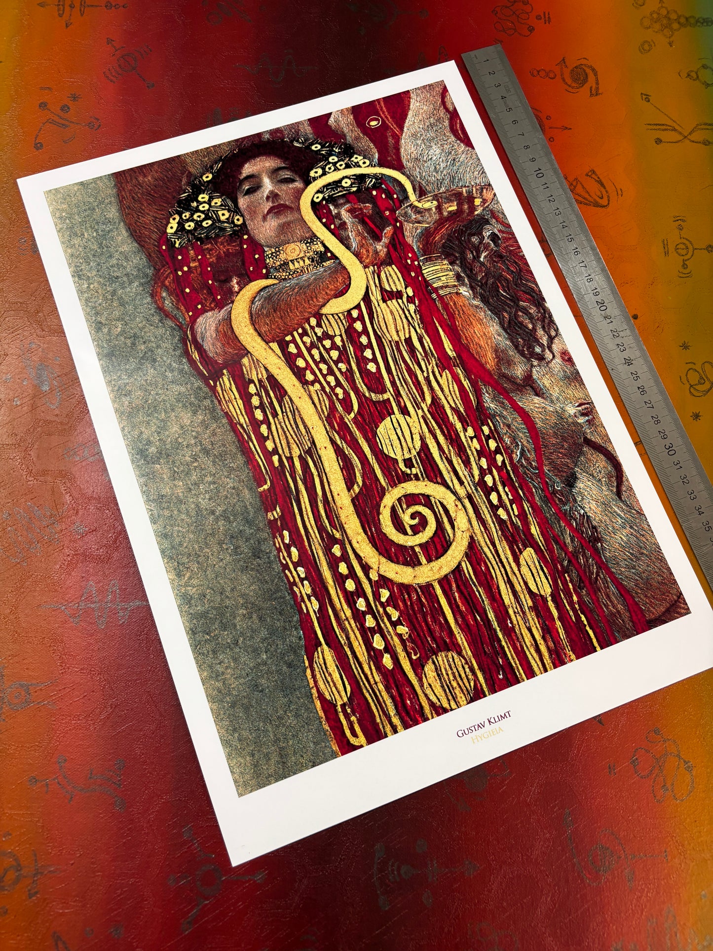 GUSTAV KLIMT - HYGIEIA - Symbios Design Rare Glossy Poster Print