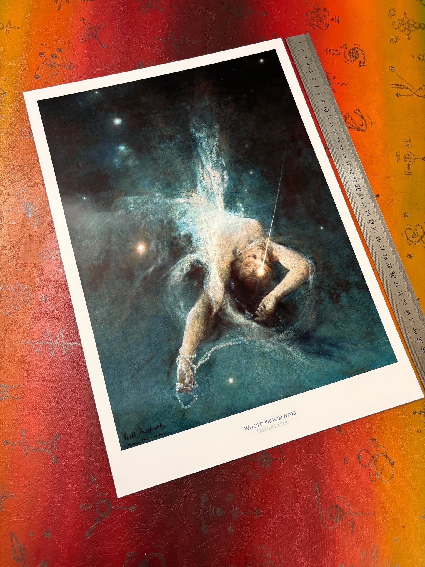 WITOLD PRUSZKOWSKI - FALLING STAR - Symbios Design Rare Glossy Poster Print