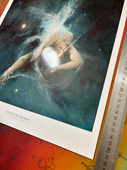 WITOLD PRUSZKOWSKI - FALLING STAR - Symbios Design Rare Glossy Poster Print