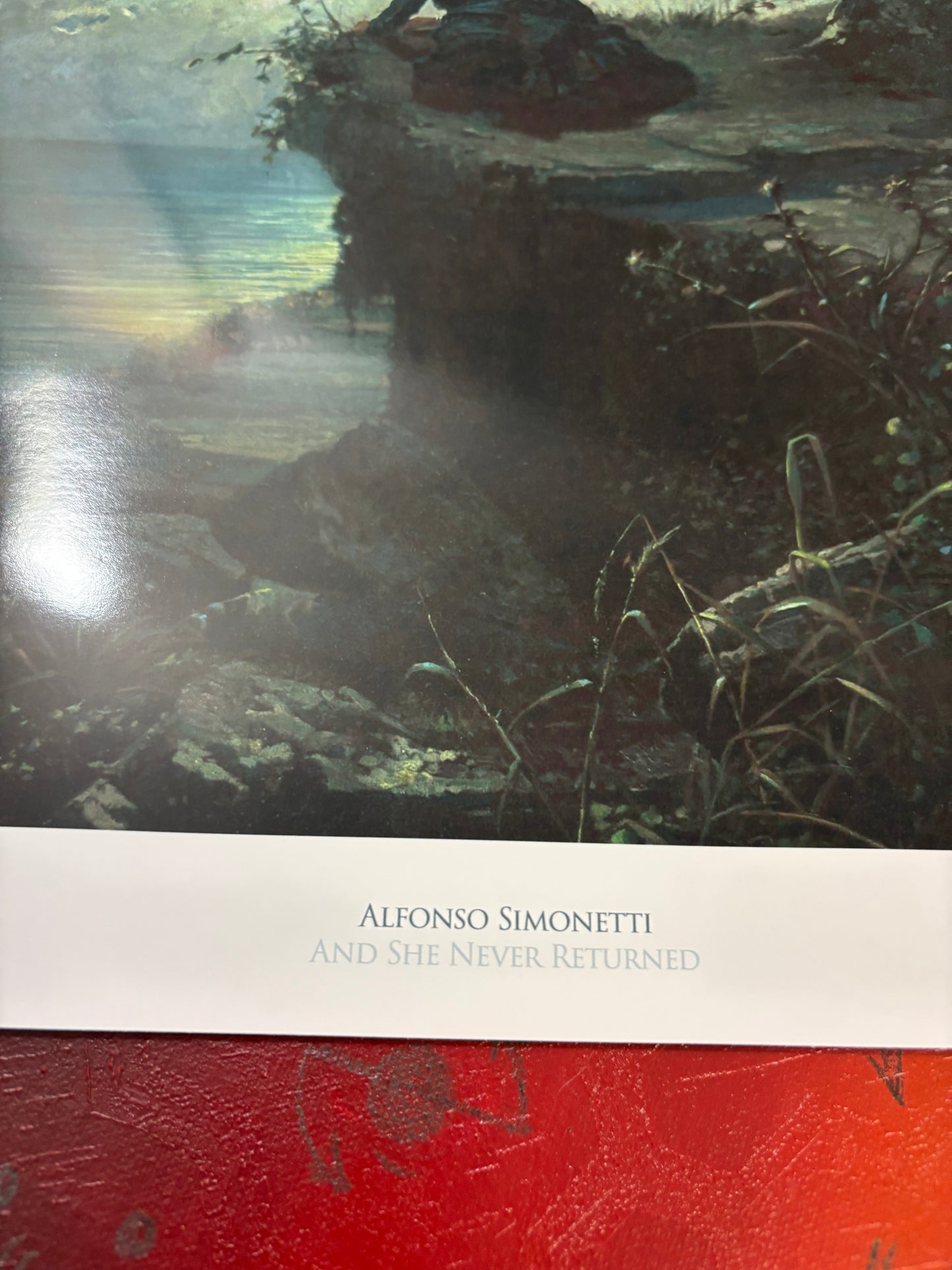 ALFONSO SIMONETTI - AND SHE NEVER RETURNED - Symbios Design Rare Glossy Poster Print