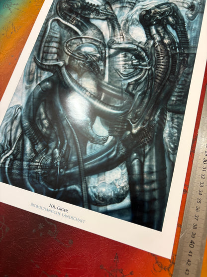 H.R. Giger - Biomechanische Landschaft - Symbios Design Rare Glossy Poster Print