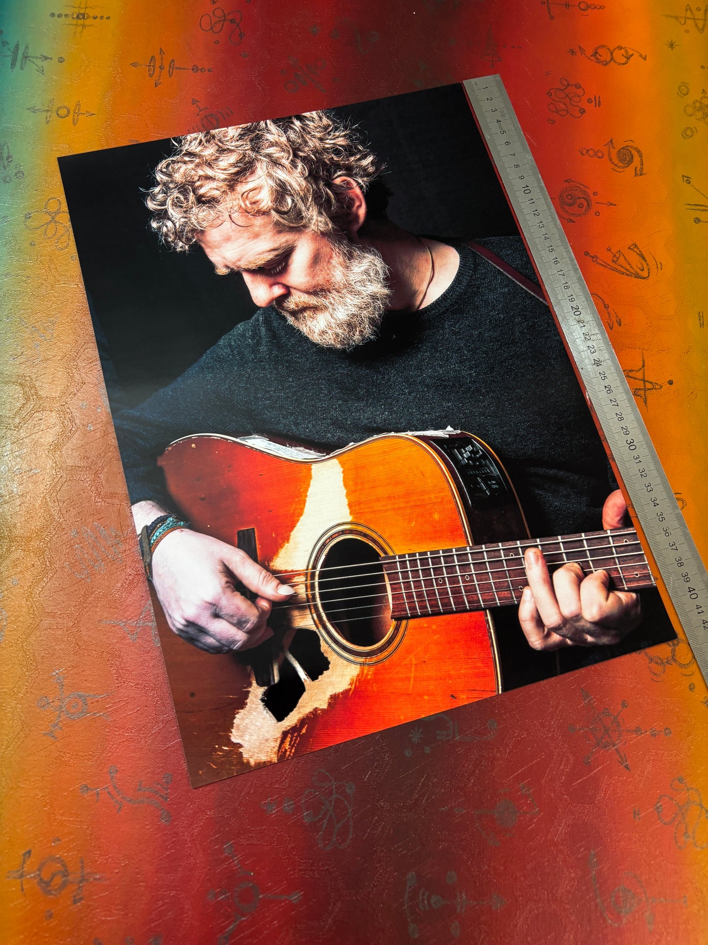 GLEN HANSARD - ACOUSTIC PORTRAIT - Symbios Design Rare Glossy Poster Print