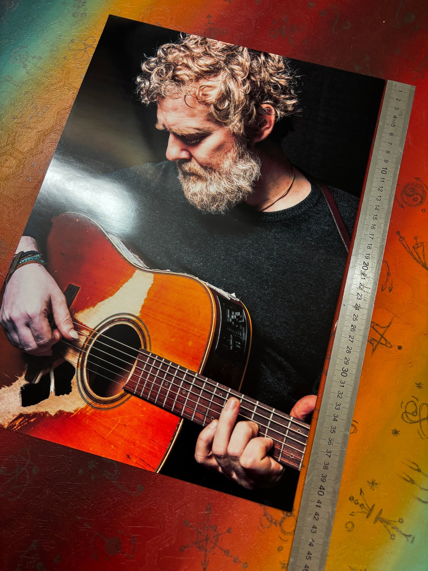 GLEN HANSARD - ACOUSTIC PORTRAIT - Symbios Design Rare Glossy Poster Print