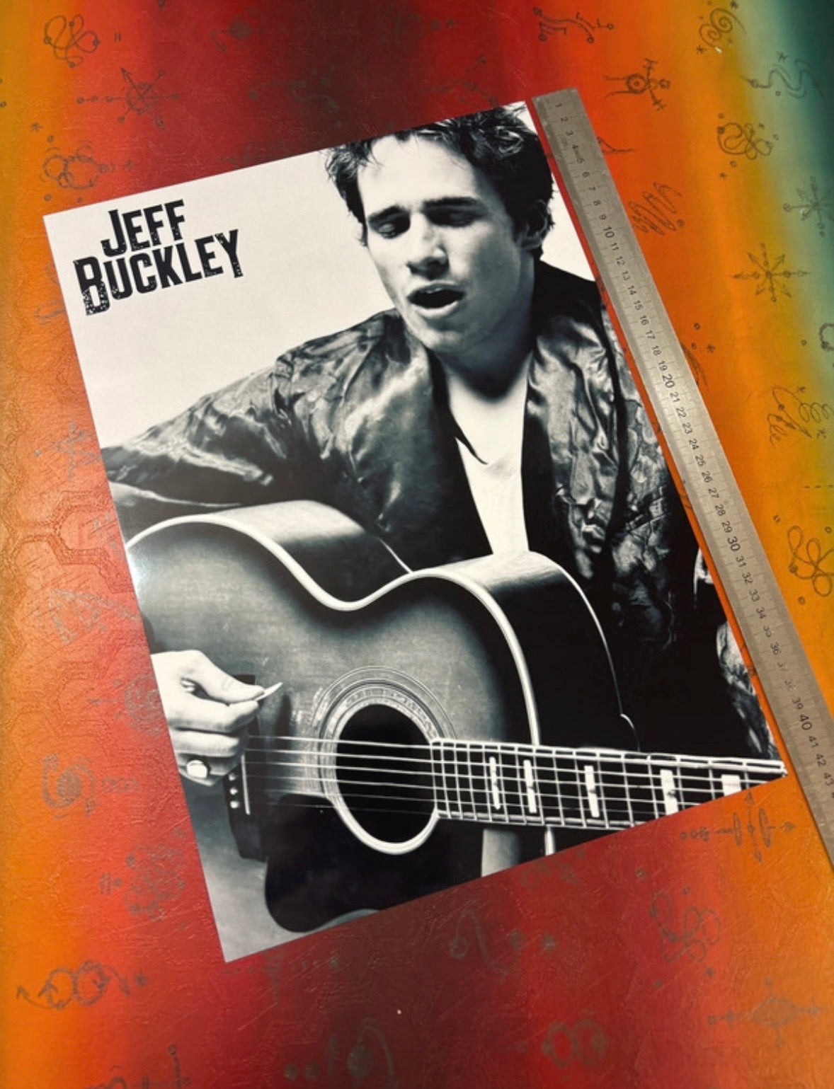 JEFF BUCKLEY - ACOUSTIC PORTRAIT - Symbios Design Rare Glossy Poster Print