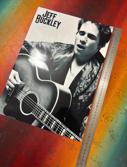 JEFF BUCKLEY - ACOUSTIC PORTRAIT - Symbios Design Rare Glossy Poster Print