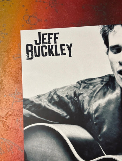 JEFF BUCKLEY - ACOUSTIC PORTRAIT - Symbios Design Rare Glossy Poster Print
