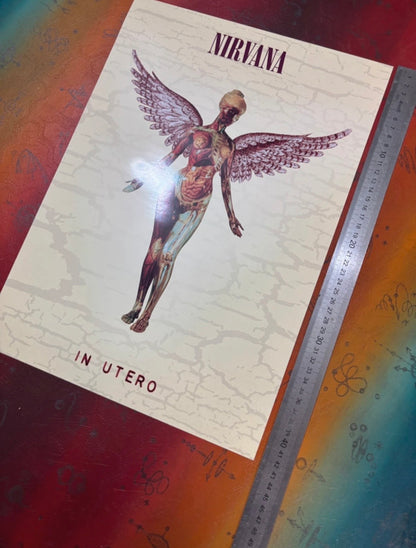 NIRVANA - IN UTERO - Symbios Design Rare Glossy Poster Print
