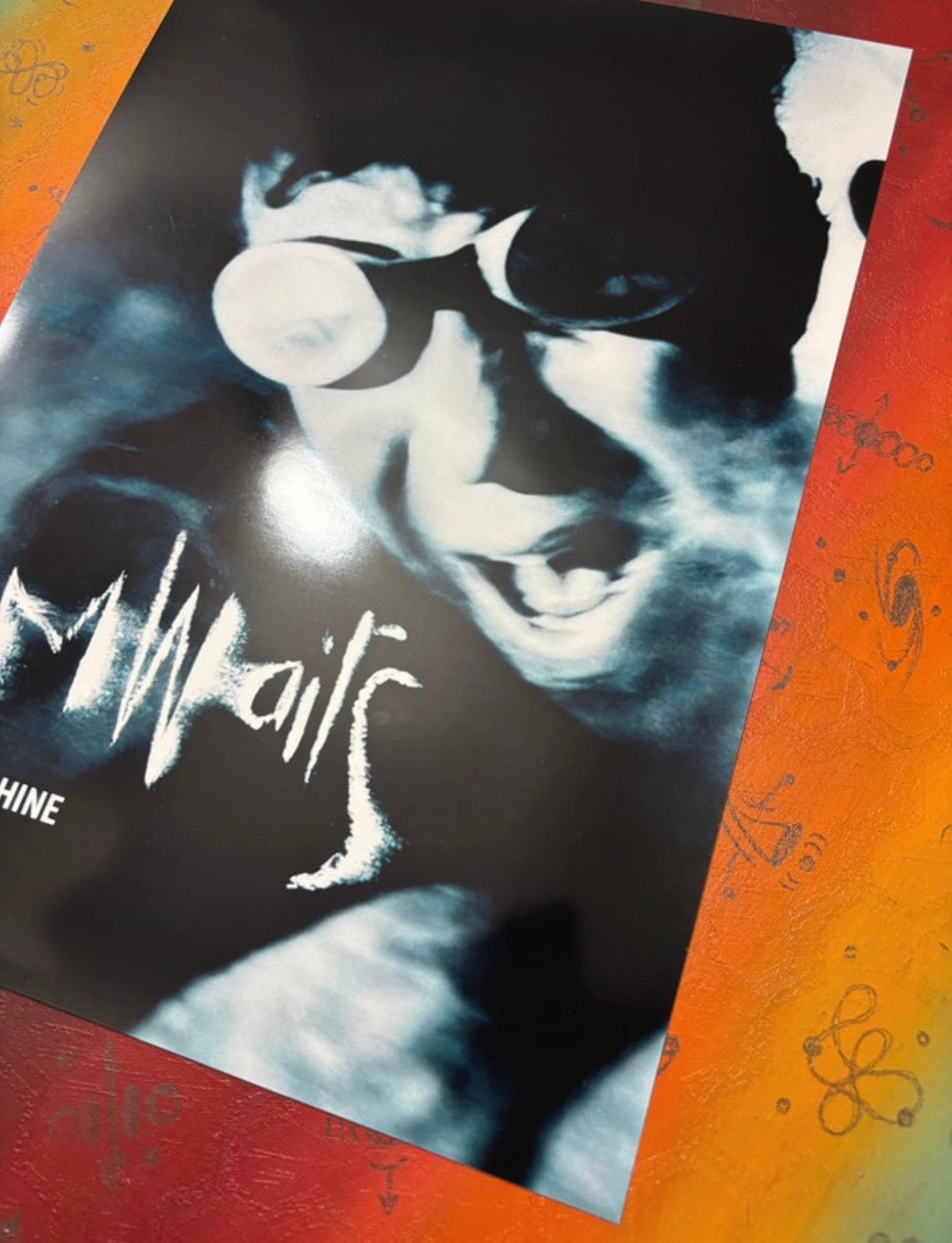 TOM WAITS - BONE MACHINE - Symbios Design Rare Glossy Poster Print
