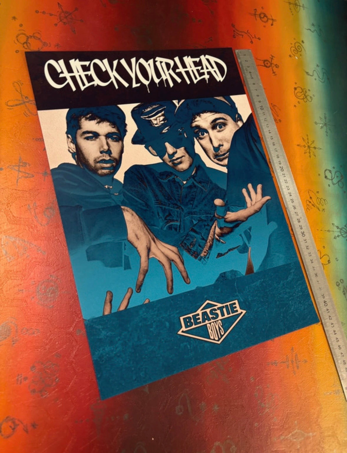 BEASTIE BOYS - CHECK YOUR HEAD - Symbios Design Rare Glossy Poster Print