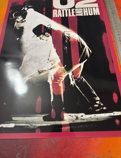 U2 - RATTLE & HUM - Symbios Design Rare Glossy Poster Print