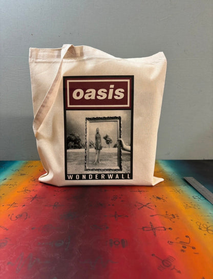 OASIS - WONDERWALL - Symbios Design Tote Bag