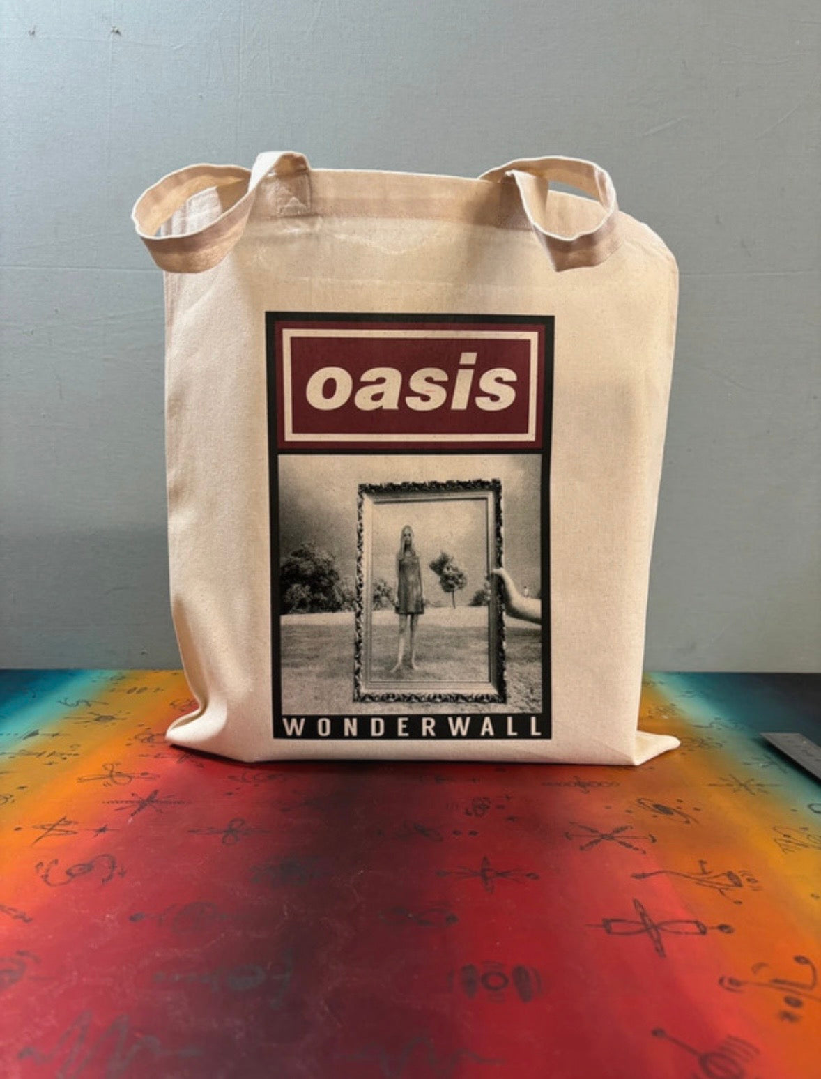 OASIS - WONDERWALL - Symbios Design Tote Bag