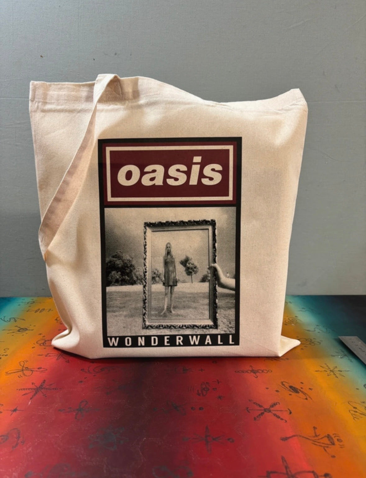 OASIS - WONDERWALL - Symbios Design Tote Bag