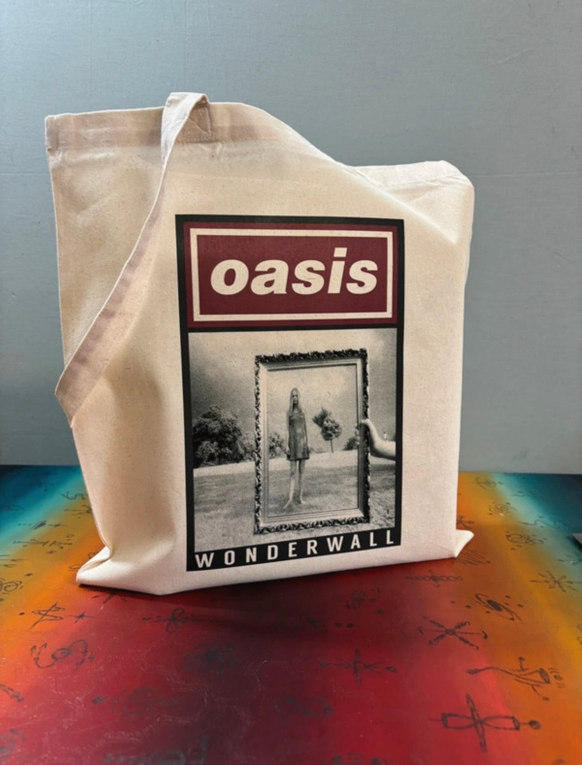 OASIS - WONDERWALL - Symbios Design Tote Bag