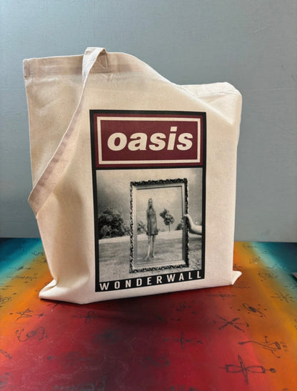 OASIS - WONDERWALL - Symbios Design Tote Bag