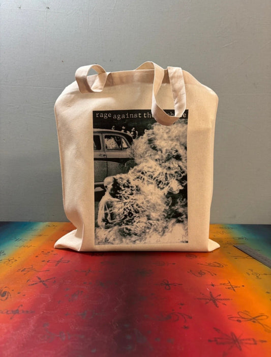 RAGE AGAINST THE MACHINE  - Symbios Design Tote Bag