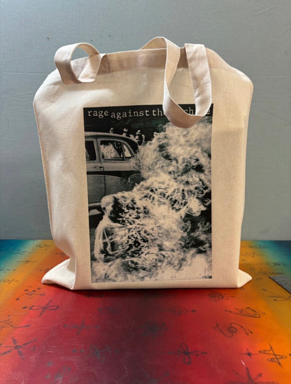RAGE AGAINST THE MACHINE  - Symbios Design Tote Bag