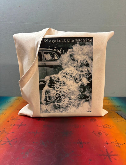 RAGE AGAINST THE MACHINE  - Symbios Design Tote Bag