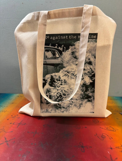 RAGE AGAINST THE MACHINE  - Symbios Design Tote Bag