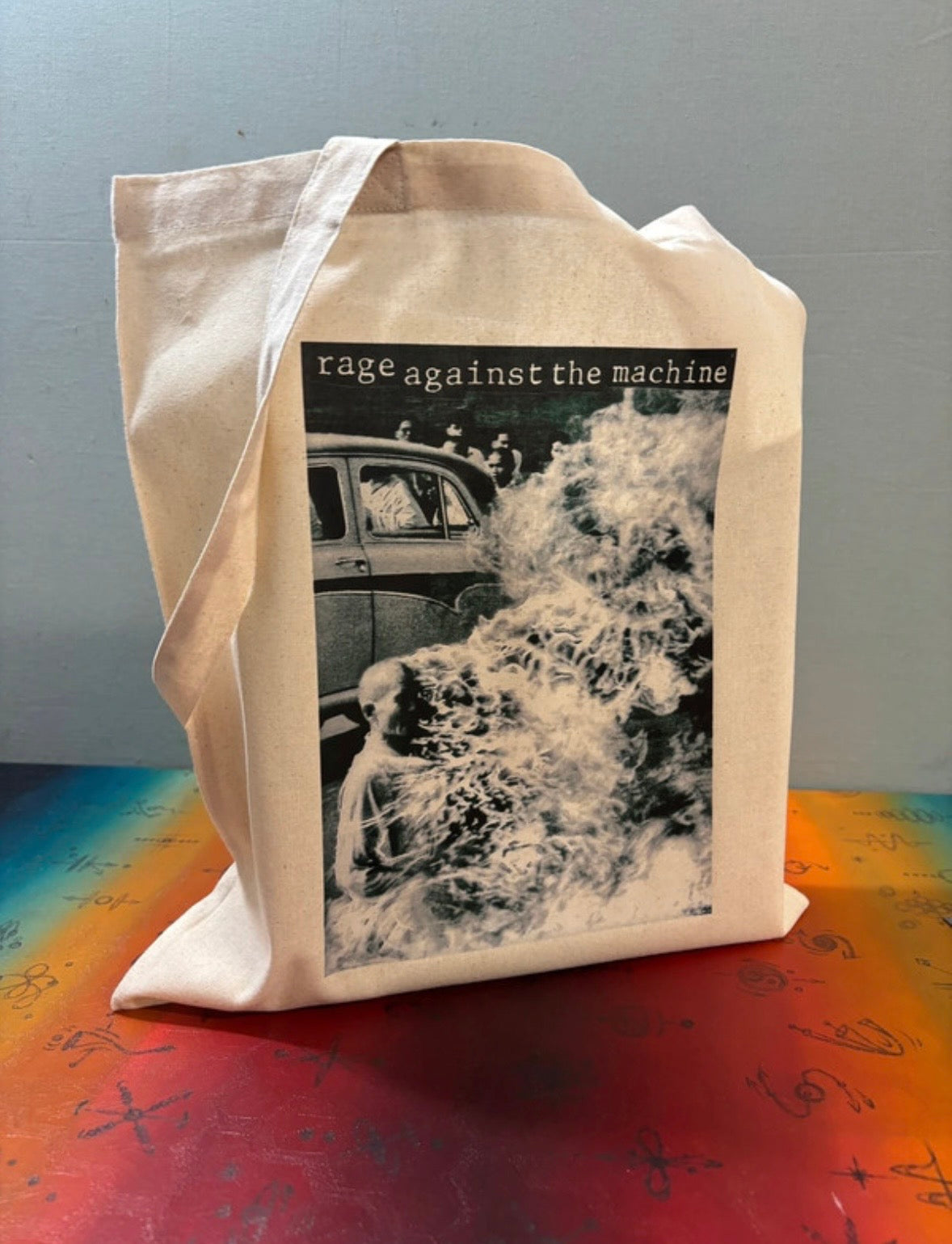 RAGE AGAINST THE MACHINE  - Symbios Design Tote Bag