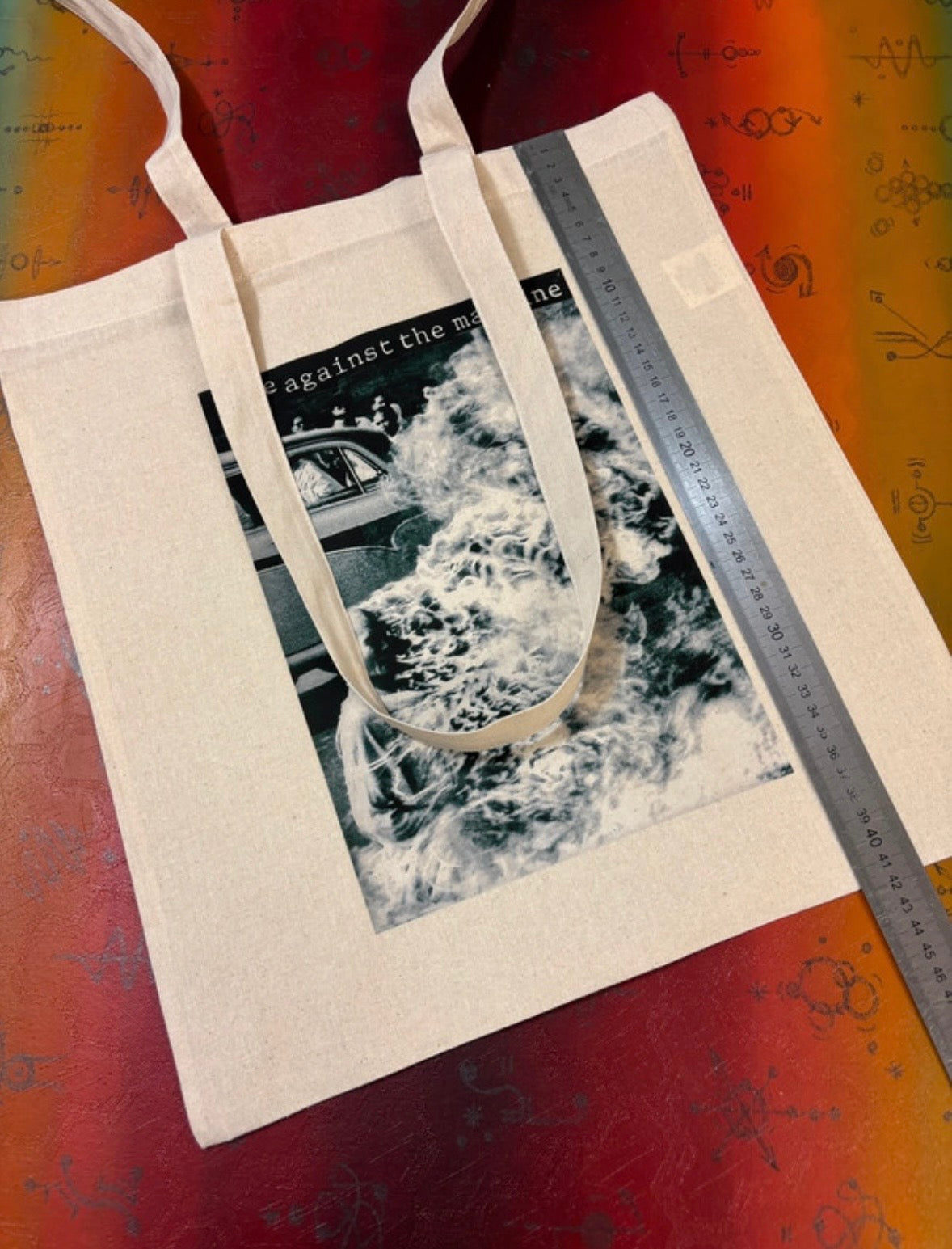 RAGE AGAINST THE MACHINE  - Symbios Design Tote Bag