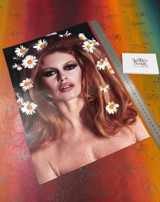 BRIGITTE BARDOT  - Symbios Design Rare Glossy Poster Print