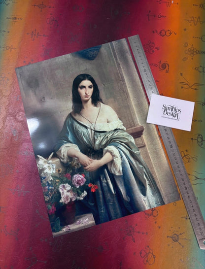 FRANCESCO HAYEZ  - MELANCHOLIE - Symbios Design Rare Glossy Poster Print