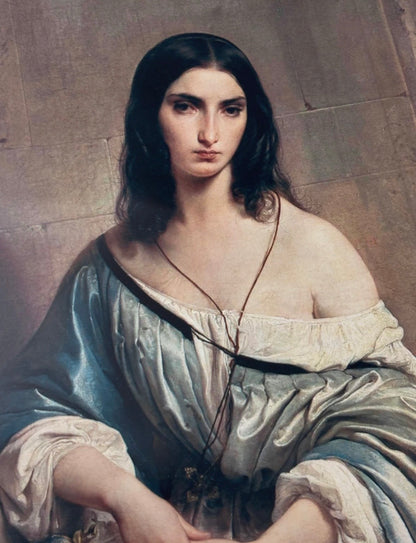 FRANCESCO HAYEZ  - MELANCHOLIE - Symbios Design Rare Glossy Poster Print