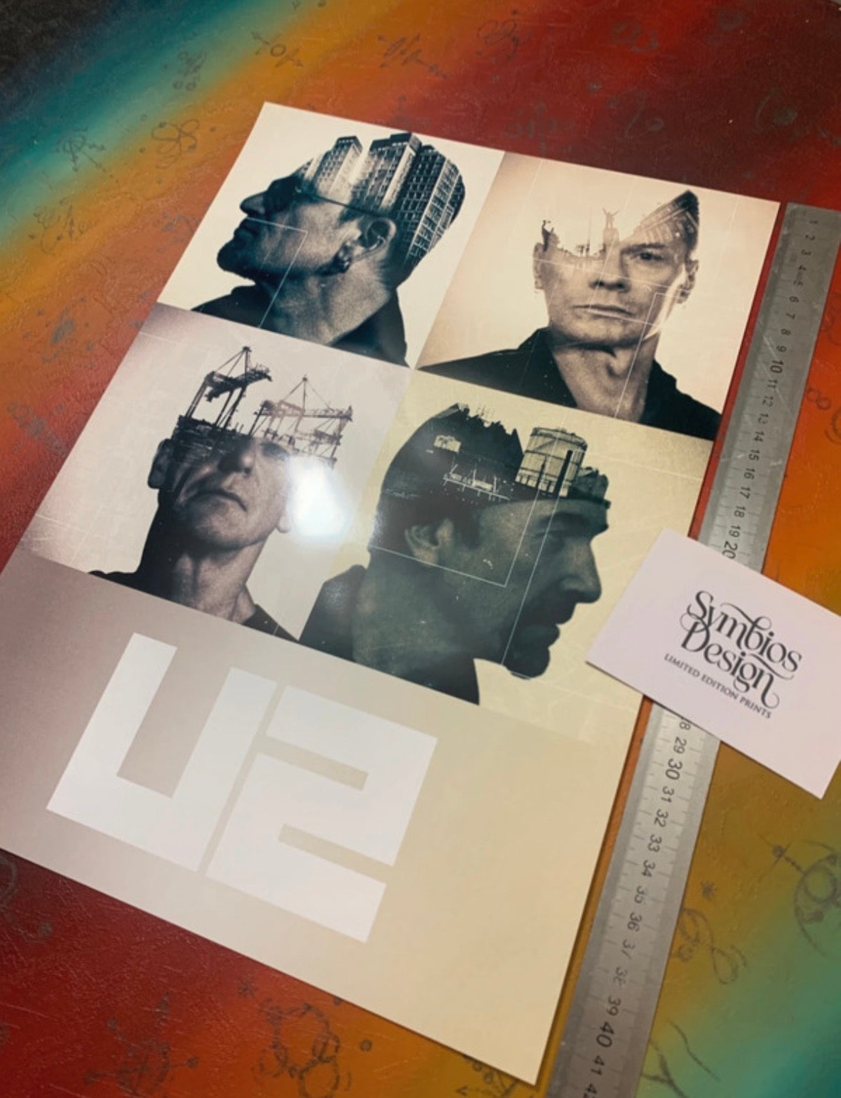 U2 - Symbios Design Rare Glossy Poster Print