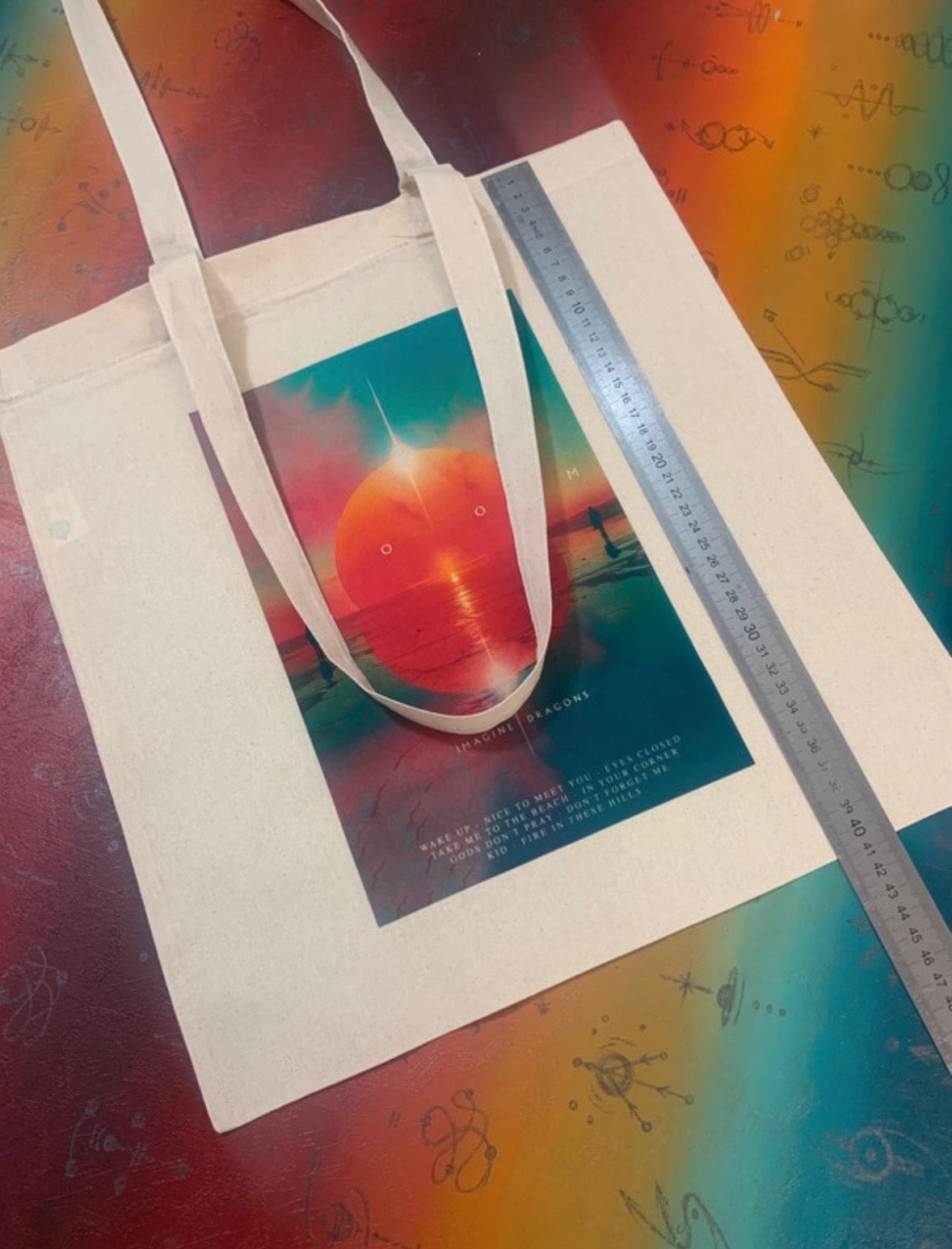 IMAGINE DRAGONS - LOOM - Symbios Design Tote Bag