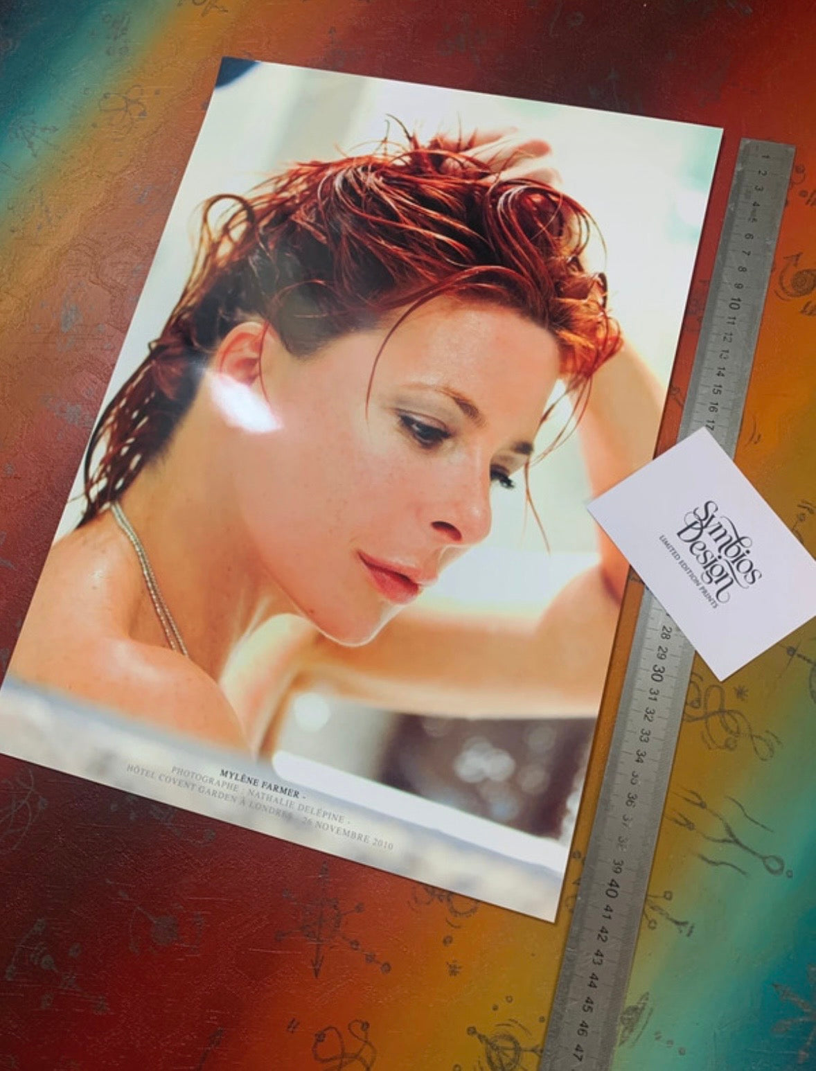 MYLENE FARMER - Symbios Design Rare Glossy Poster Print