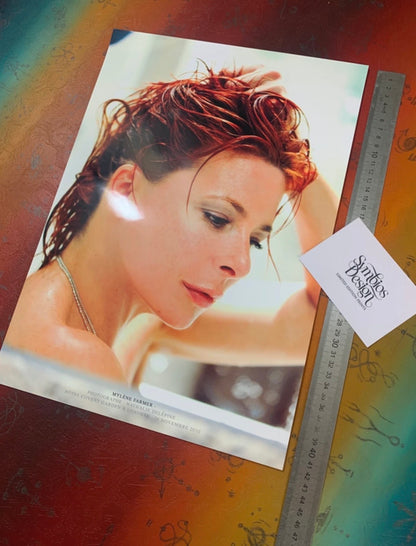 MYLENE FARMER - Symbios Design Rare Glossy Poster Print