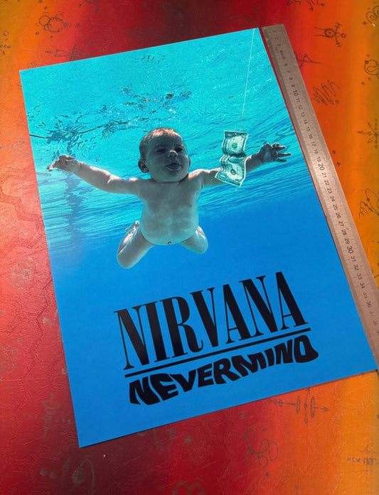 NIRVANA - NEVERMIND - Symbios Design Rare Glossy Poster Print