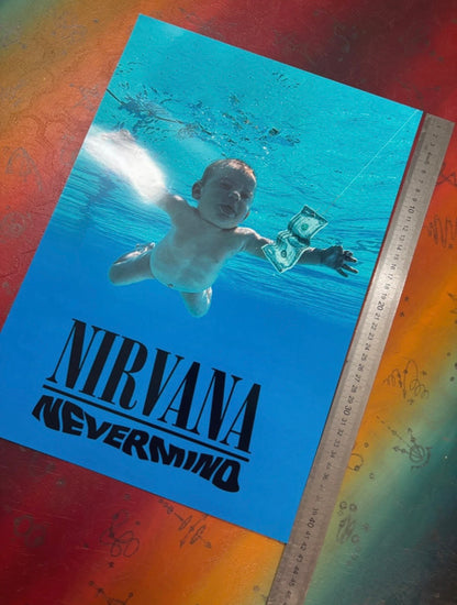 NIRVANA - NEVERMIND - Symbios Design Rare Glossy Poster Print