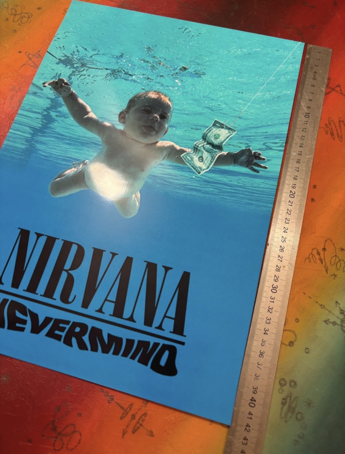 NIRVANA - NEVERMIND - Symbios Design Rare Glossy Poster Print