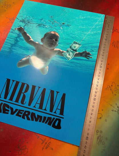 NIRVANA - NEVERMIND - Symbios Design Rare Glossy Poster Print
