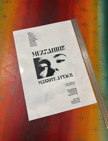 MASSIVE ATTACK - Symbios Design Rare Glossy Poster Print