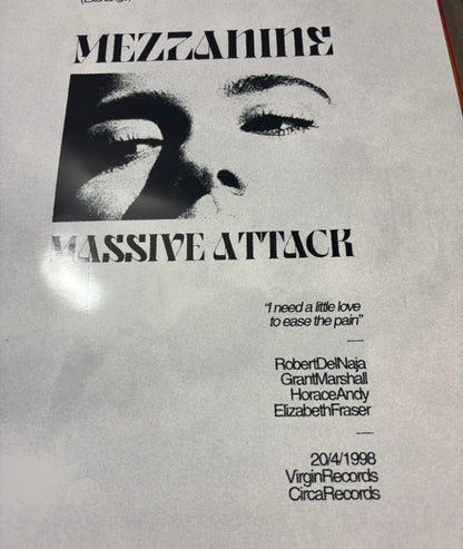MASSIVE ATTACK - Symbios Design Rare Glossy Poster Print