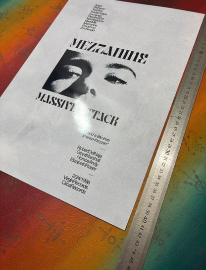 MASSIVE ATTACK - Symbios Design Rare Glossy Poster Print