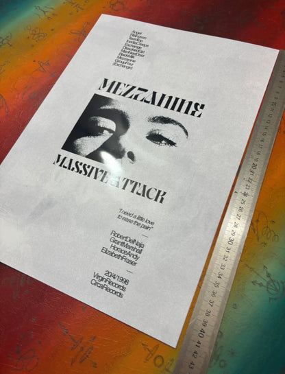 MASSIVE ATTACK - Symbios Design Rare Glossy Poster Print