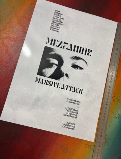 MASSIVE ATTACK - Symbios Design Rare Glossy Poster Print