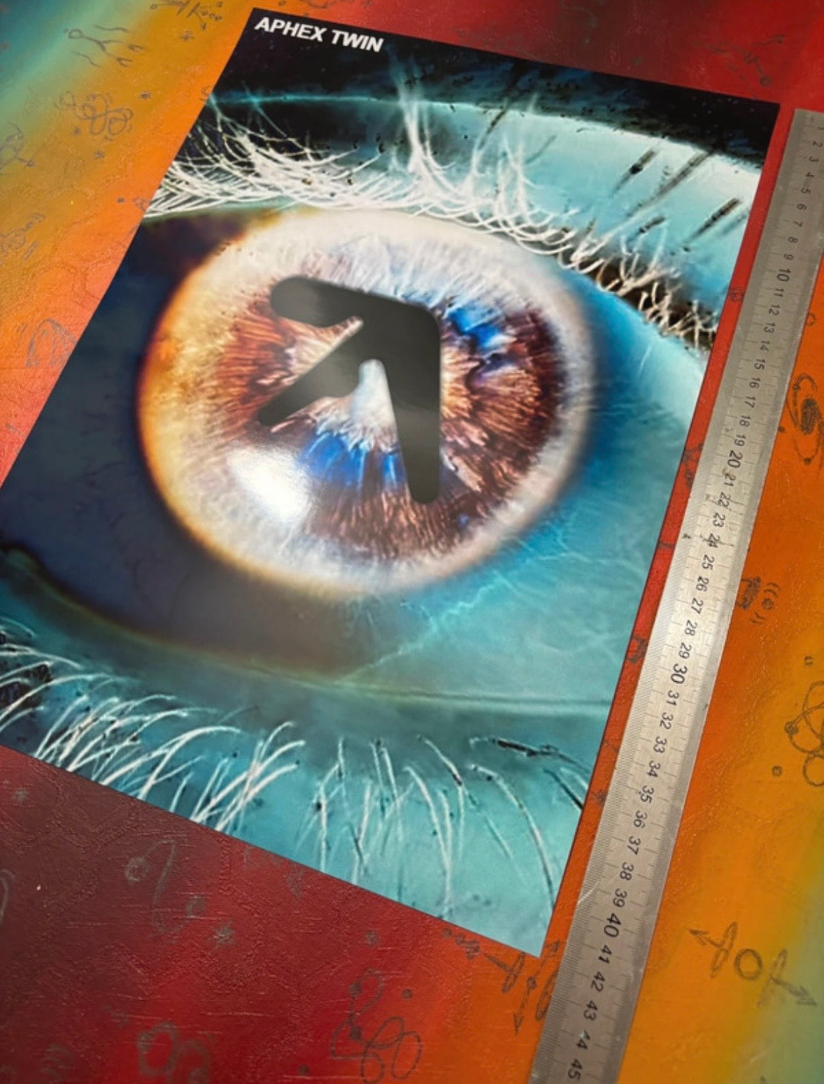 APHEX TWIN - ALL SEEING EYE - Symbios Design Rare Glossy Poster Print