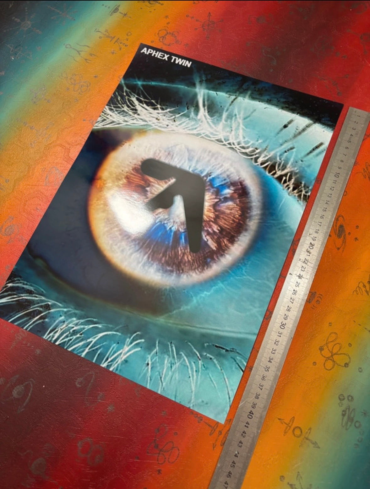 APHEX TWIN - ALL SEEING EYE - Symbios Design Rare Glossy Poster Print