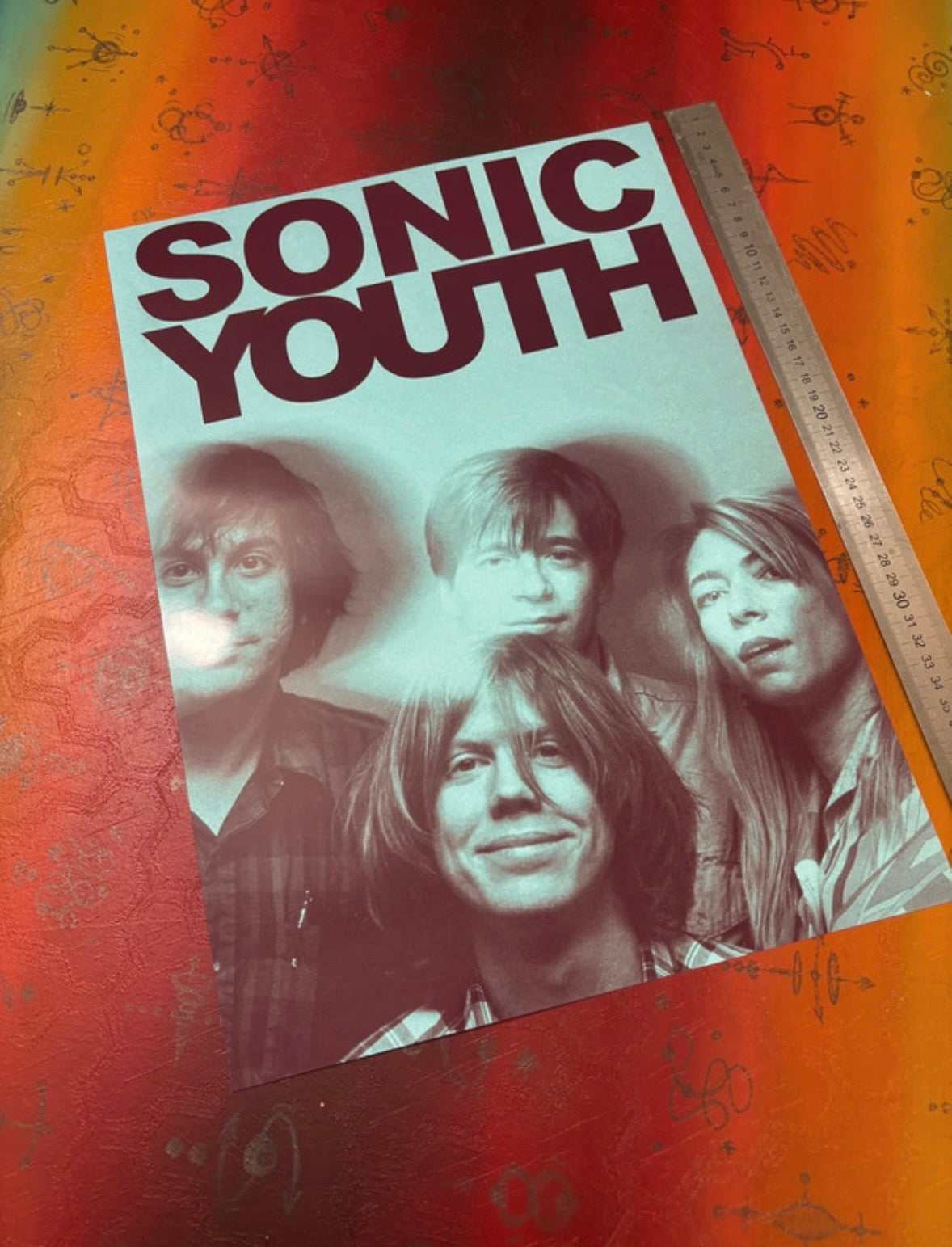 SONIC YOUTH - Symbios Design Rare Glossy Poster Print