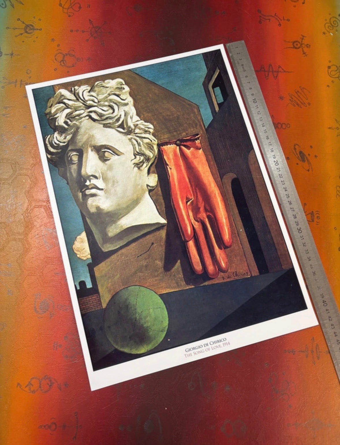 GIORGIO DE CHIRICO - THE SONG OF LOVE - Symbios Design Rare Glossy Poster Print