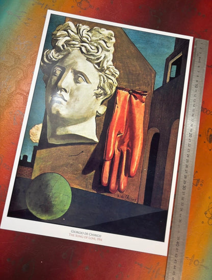 GIORGIO DE CHIRICO - THE SONG OF LOVE - Symbios Design Rare Glossy Poster Print