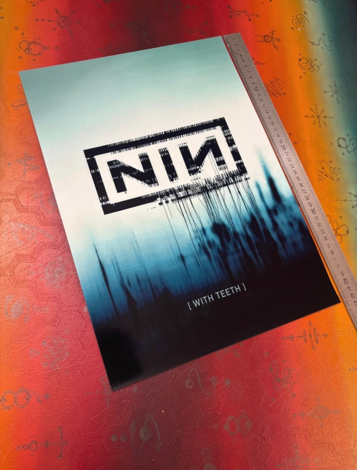 NINE INCH NAILS - WITH TEETH - Symbios Design Rare Glossy Poster Print